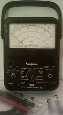 Simpson 260 series 7 vom calibrated, leads, excellent