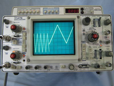 Tektronix 475 DM43 oscilloscope -- late model w/ cal 