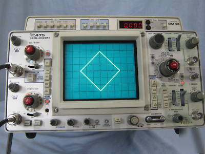 Tektronix 475 DM43 oscilloscope -- late model w/ cal 