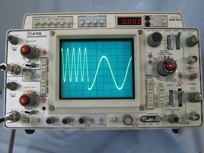 Tektronix 475 DM43 oscilloscope -- late model w/ cal 