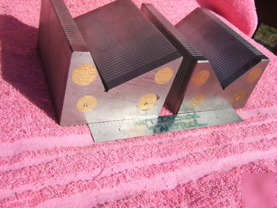 Magnetic v-block set laminated 45 degree 30 degree wow 