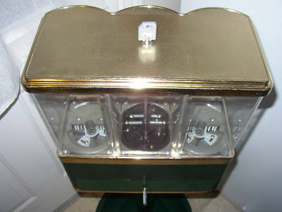1800 triple head candy ball vending machine green gold