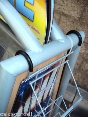 4 sided movie dvd cd game store display carousel used