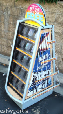 4 sided movie dvd cd game store display carousel used