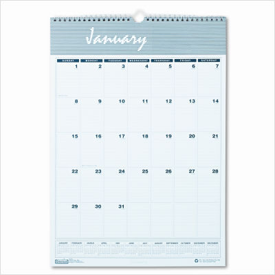 Bar harbor wirebound monthly wall calendar, 12 x 17