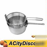 6EA aluminum 7 quart fryer / pasta cooker combination