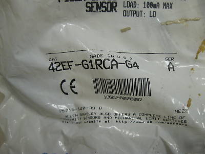 New 42EF-G1RCA-G4 allen bradley photoswitch fiber optic 