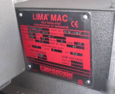 0HRS martin diesel generator set yanmar 7.5 kw 3 phase 