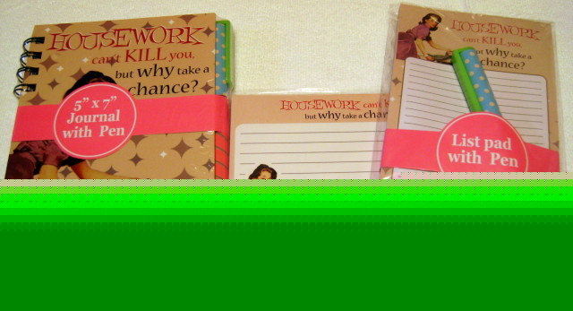 5PC funny retro housework can't kill you pad/journal