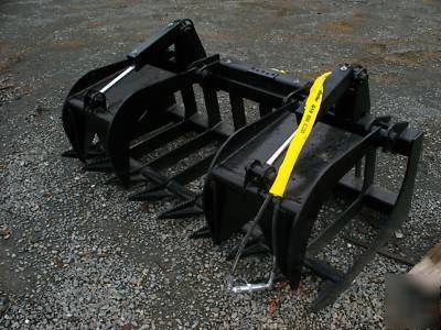 72 root grapple rake skid steer loaders universal attac