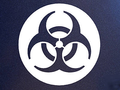 Biohazard symbol biological hazard sticker wall decal