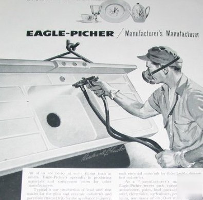 Eagle-picher lead-zinc oxides ceramic-glass -5 1958 ads