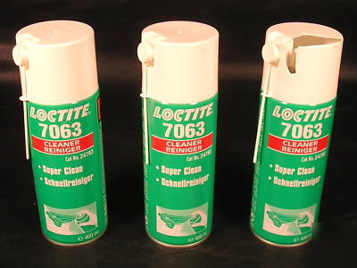 Lot of 3 cans loctite cleaner for bonding #7063 400ML