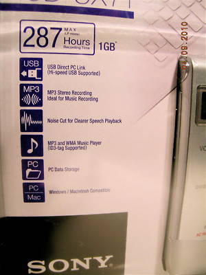 New sony icd-UX71 digital voice recorder pc/mac ~ , pics