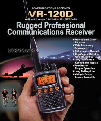 New yaesu vr-120D fm/wfm/am 100KHZ ~1.3GHZ receivers 