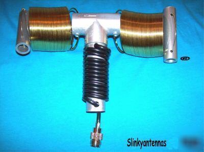 10-80 solid brass slinky ham radio dipole antenna hf dx