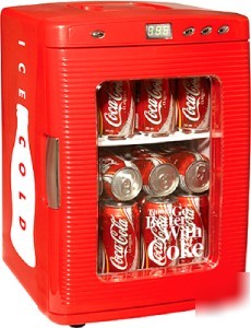 Coca cola 28 can refrigerator cooler red 12V auto/home