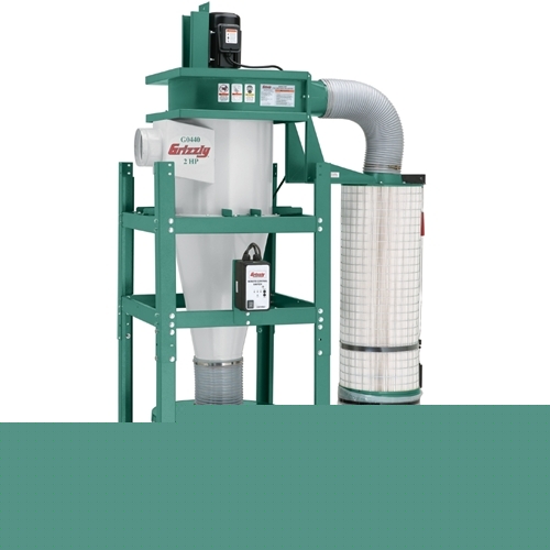 New grizzly 2 hp cyclone dust collector, G0440, 