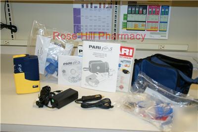 New pari trek s portable nebulizer compressor combo kit