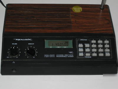 Realistic pro-2011 uhf-vhf 20 channel scanner