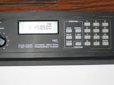 Realistic pro-2011 uhf-vhf 20 channel scanner