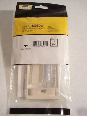 10 pack hubbell infine module bezel white #kpimbzow
