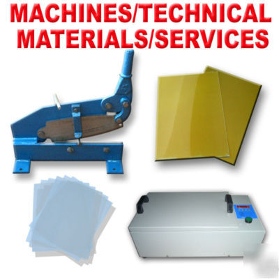 Hot foil stamping plate die making machine&material
