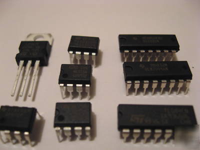 Kit UA723 TL084 LM317 OP07 TL072 TDA2822M ULN2004 555