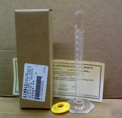 Kimble 20026-25 graduated cylinder td 25ML 25 ml 