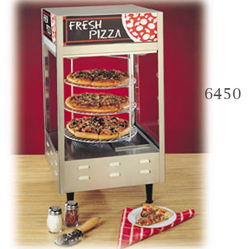Nemco 6450 pizza display cabinet, hot food, 3 tier circ