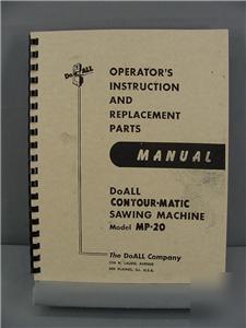 Doall mp-20 contour-matic saw manual
