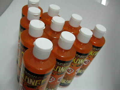 Lot of 12 orange chronic glass pyrex cleaner