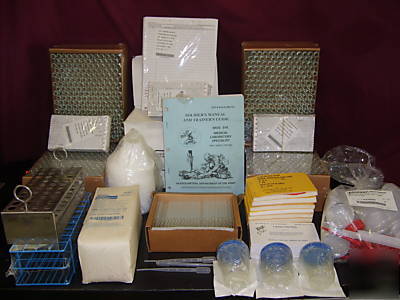 Military field kit - test t's, pipetts, tons of stuff 