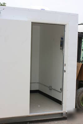 Modular steel building for office or portable restrooms