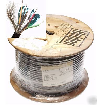 New belden 9688 1000' 22 awg 4 cond shielded data cable 