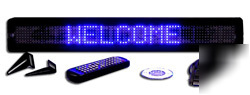 One line semi-outdoor ultra blue led programmable sign