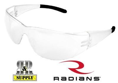 Radians illusion clear lens safety glasses