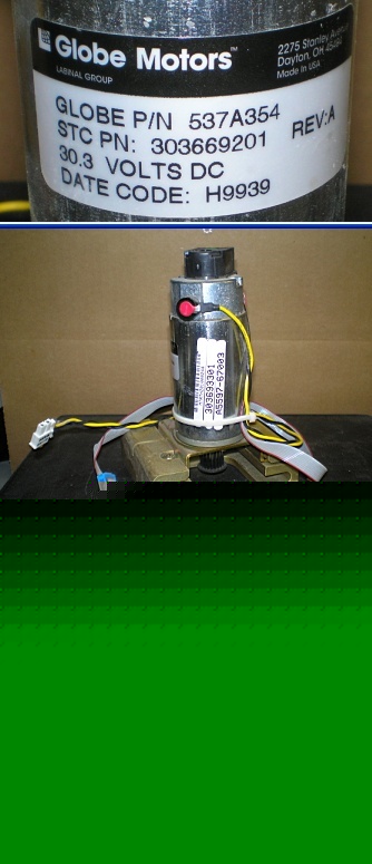 Globe motors 537A354 30.3V dc gearmotor w/encoder