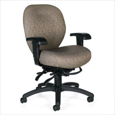 Office mallorca medium back multi-tilter chair asphalt