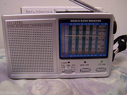 New national weather band 12 band world receiver