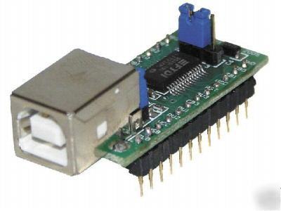 Ftdi UM232R module usb to serial uart converter avr pic