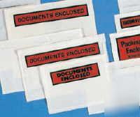 50 document enclosed wallets self adhesive labels A7 C7