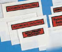 50 document enclosed wallets self adhesive labels A7 C7