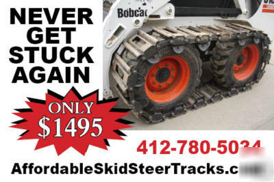 Affordable skid steer tracks (bobcat) free ship