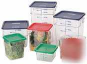 Cambro clear camwear camsquare 6QT |6 ea| 6SFSCW