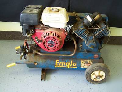 Emglo K5HGA-8P 10CFM portable air compressor honda 