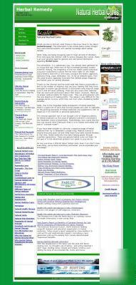 Custom herbal remedy adsense+ amazon website script $$