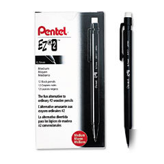 Ez#2 automatic pencil, .7MM, lead #2HB, with eraser, bl
