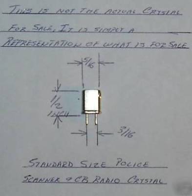 Police scanner crystal 294 - 462.4250 mhz 10.7 rs rg