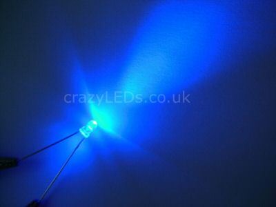 50 x blue or white 3MM leds